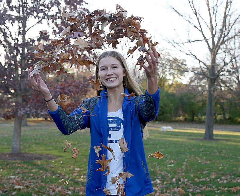 Princeton's Lexi Bohms is the girls Cross Country runner of the year.