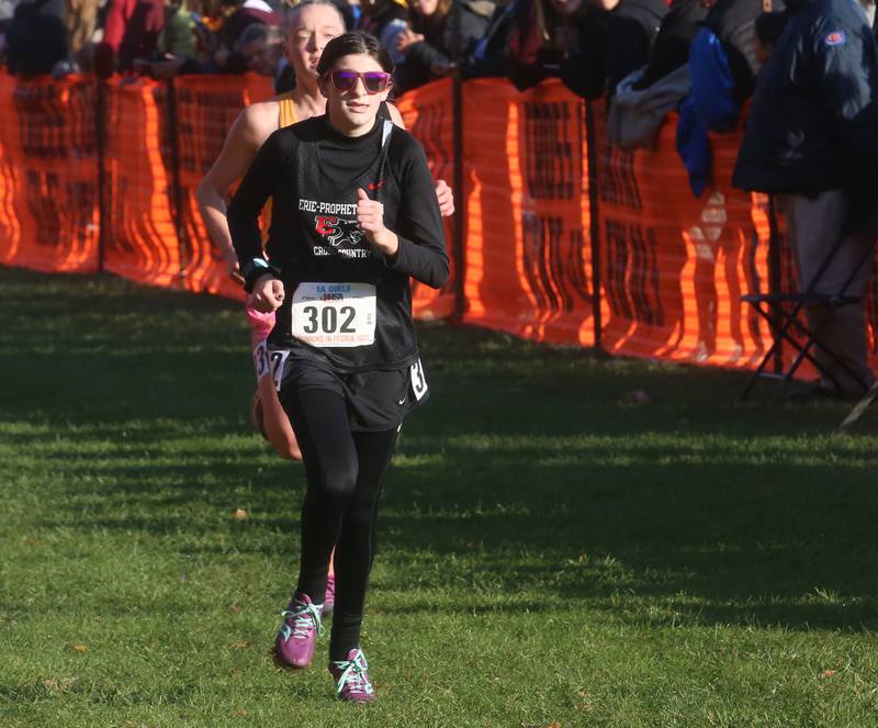 Erie-Prophetstown's Alana Little competes in the Class 1A Cross Country Finals on Saturday, Nov. 4, 2023 at Detweiller Park in Peoria.