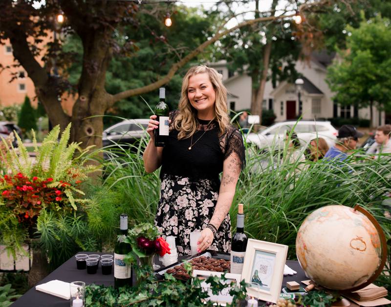 Graham’s Fine Chocolates CEO Jayni Wunderlich at a previous year's Wine & Chocolate Tasting event. Seven wines, seven chocolates Sept. 5, 6 during Geneva's Festival of the Vine, Sept. 5-7.