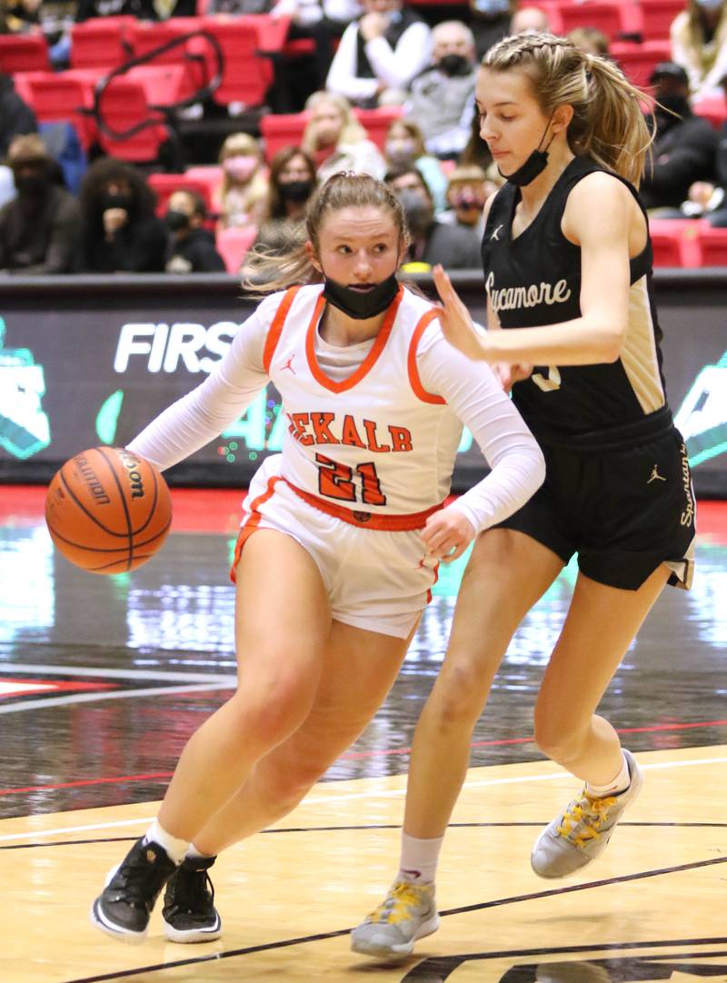 DeKalb Sycamore during the First National Challenge Friday, Jan. 28, 2022, at The Convocation Center on the campus of Northern Illinois University in DeKalb.