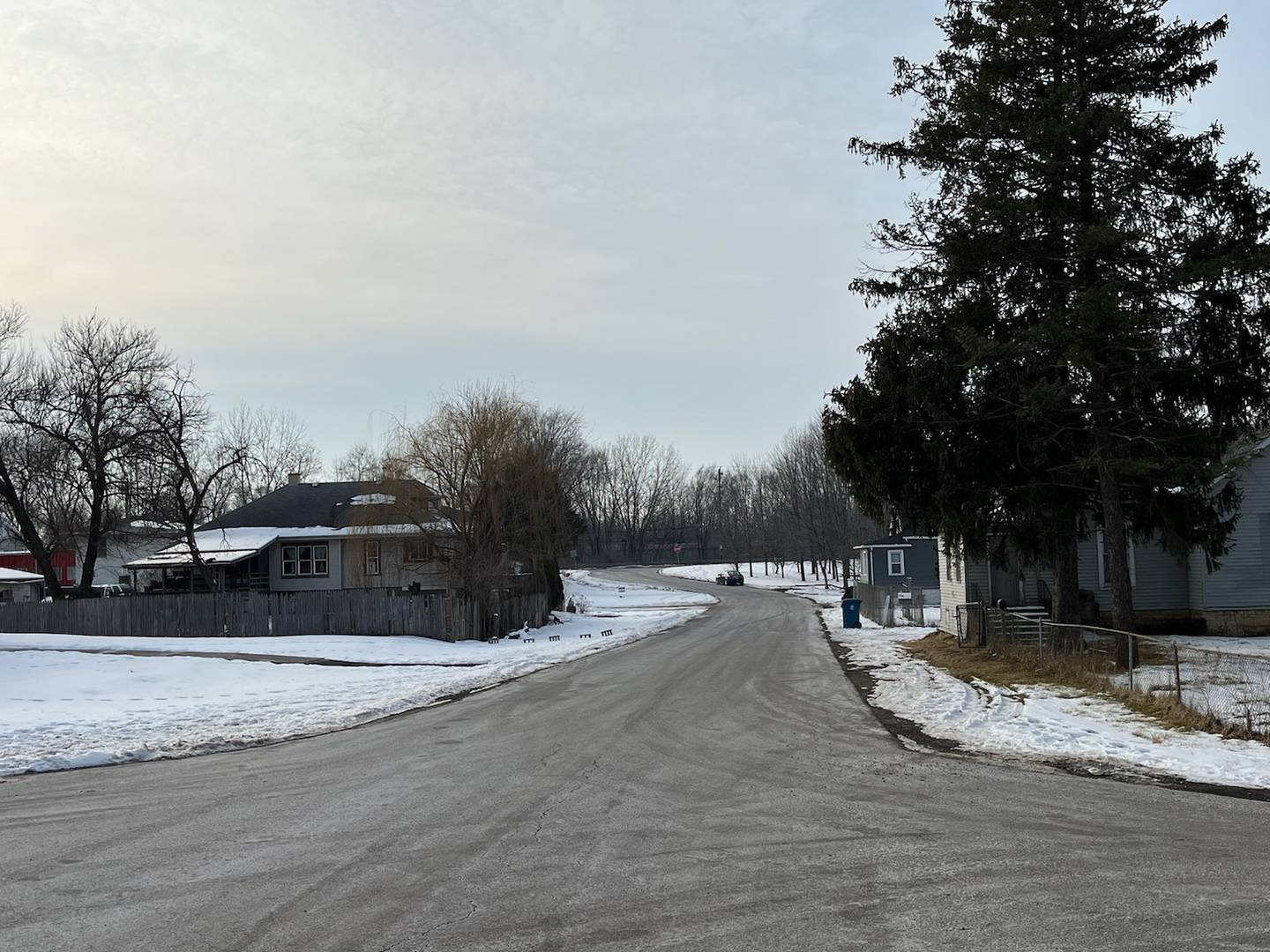 The roadway for the 100 block of Oscar Avenue. Todd Taylor, 42, was fatally shot in in the area on Saturday, Jan. 29, 2022.