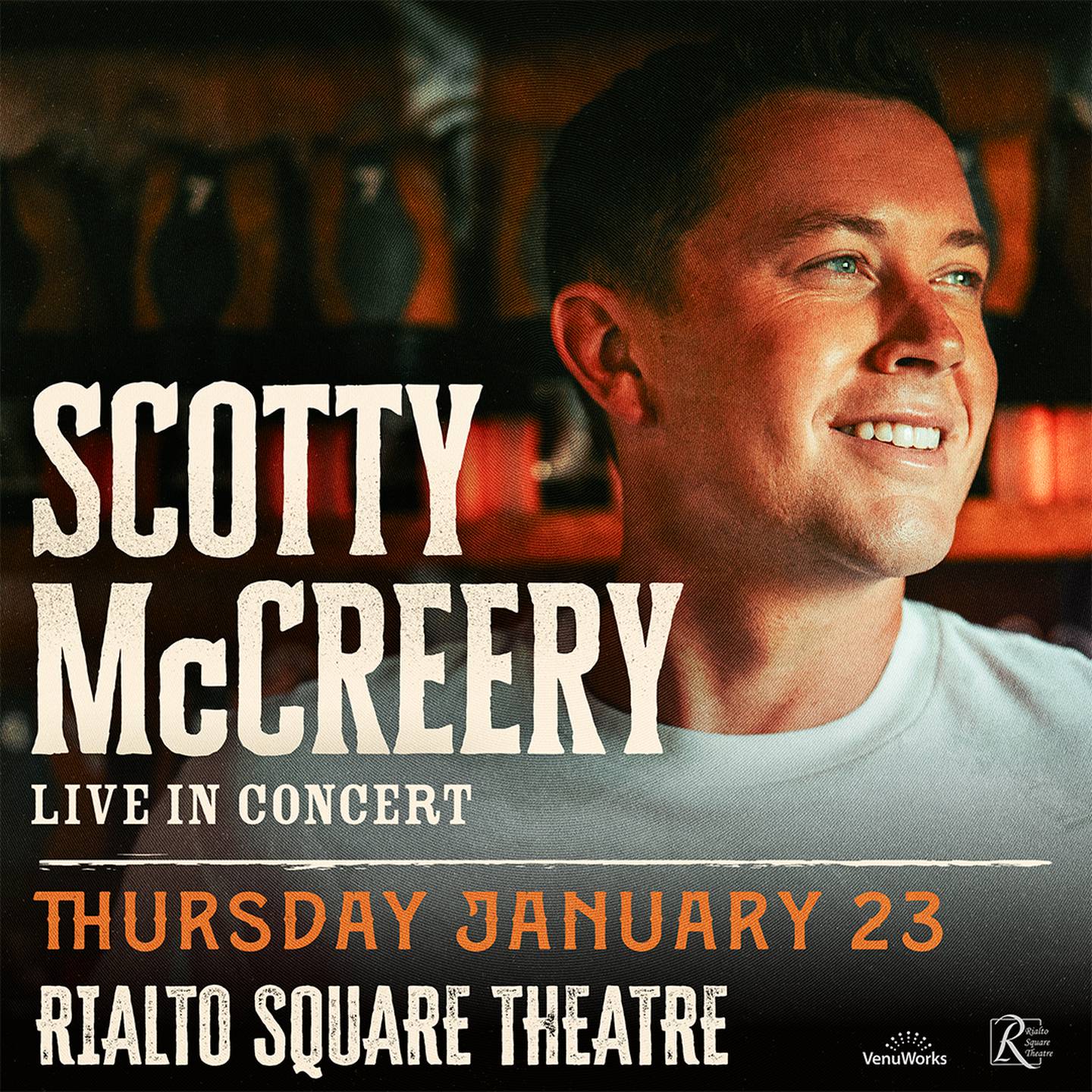 Country singer Scotty McCreery will be at the Rialto Square Theatre in downtown Joliet Jan. 23, 2025.