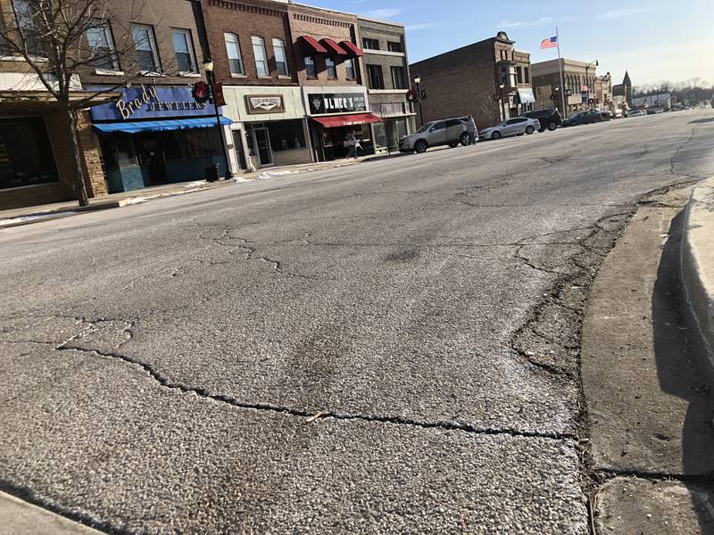 Harvard's Ayer Street, seen here on Tuesday, Jan. 28, 2025, is set for resurfacing this summer, using part of the 1% sales tax voters narrowly approved in 2023.