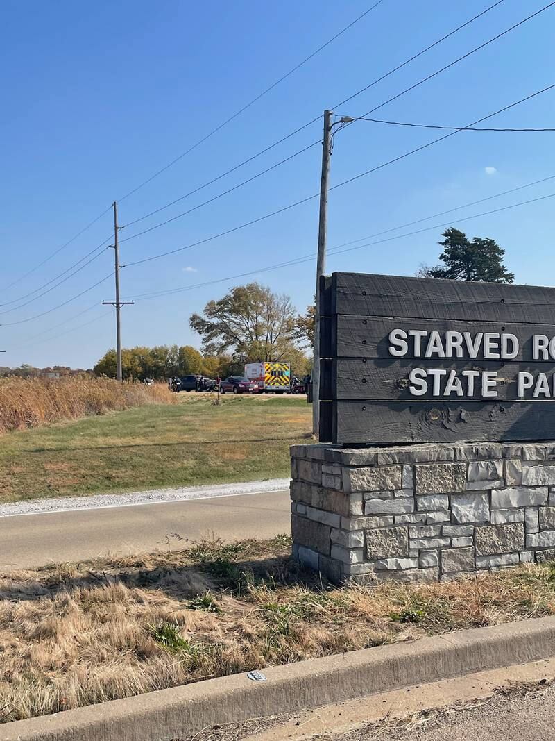 A motorcycle crash was reported shortly before 1 p.m. Sunday, Oct. 23, 2022, near the east entrance of Starved Rock State Park.