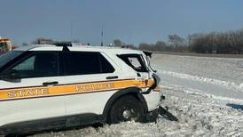 ISP squad damaged in Whiteside County collision, one of 4 trooper crashes in one day