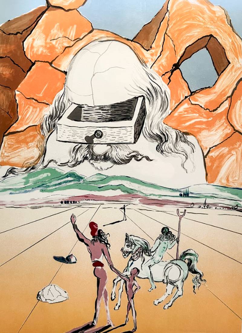Salvador Dali, "The Path to Wisdom (The Banker)" from the "Retrospective Suite," Vol. 2, 1978, will be on exhibit this summer at Elmhurst Art Museum.