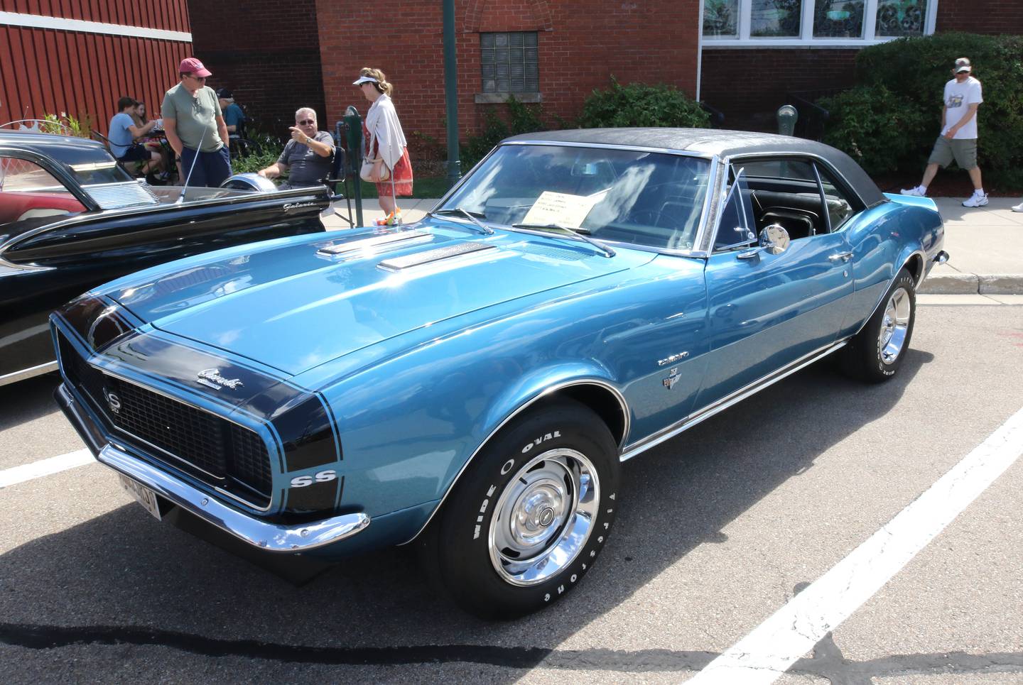 A 1967 Chevy Camaro at the Fizz Ehrler Memorial Turning Back Time Car Show Sunday, July 30, 2023, in downtown Sycamore.