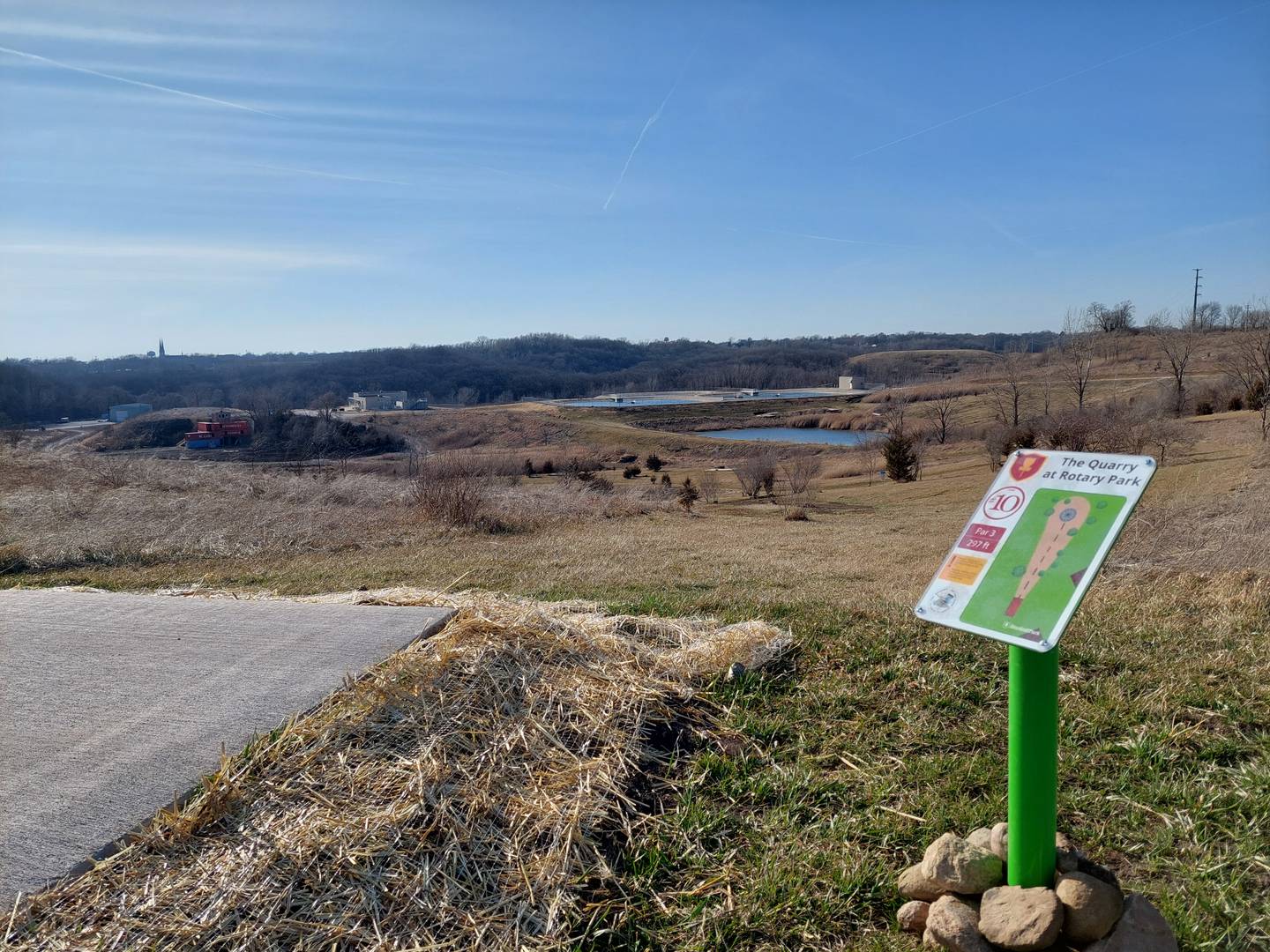 The Quarry at Rotary Park, a new 18-basket disc golf course, opened Friday, March 1, 2024.