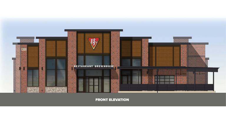 A rendering of a BJ's Brewhouse that could be part of a commercial development off of Randall Road in Algonquin. The restaurant was one of three presented at a Committee of the Whole meeting on March 15, 2022.