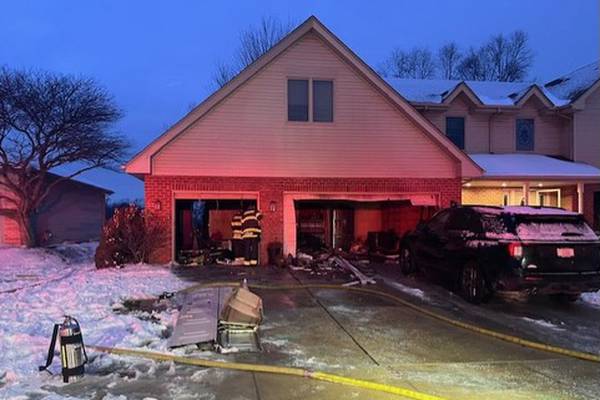 Lockport Township residential fire leaves garage damaged