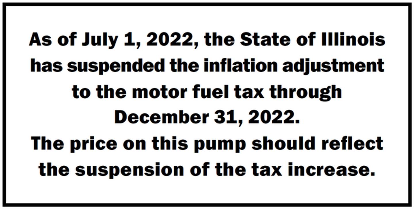 Illinois fuel retailers who fail to “post or maintain” the signage announcing the tax hike suspension on every pump for the next six months could be fined up to $500 daily. A lawsuit is challenging the requirement.