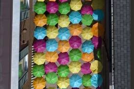 ‘It’s so Instagrammable’: Umbrella display returns to downtown Elmhurst