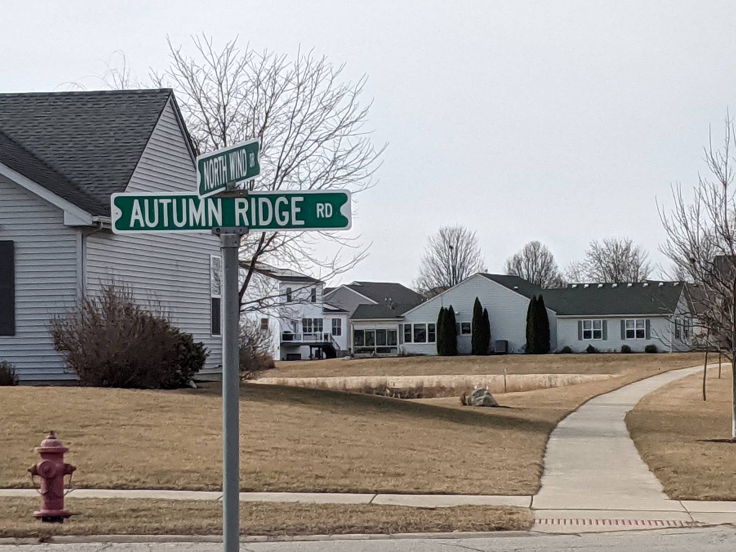 A stop sign will be installed at North Wind Drive at Autumn Ridge Road in the Fairwind subdivision.