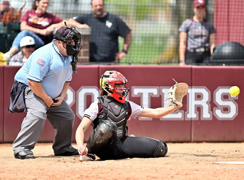 Lockport's Liliana Janeczko in action during the non-conference game against Marengo on Saturday, April. 27, 2024, at Lockport.