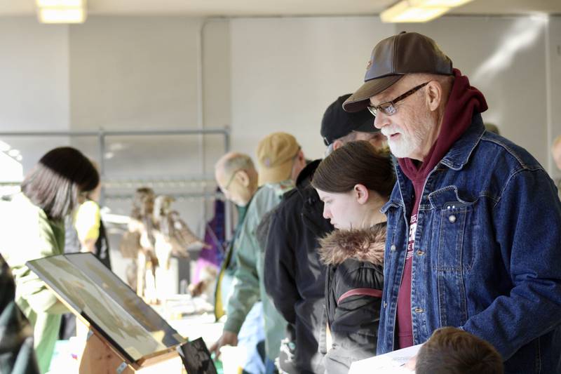 Nearly a hundred people toured the exhibits and displays Saturday, Feb. 11, 2023 at Orval Howard Auditorium in the Rock Falls Community Building.