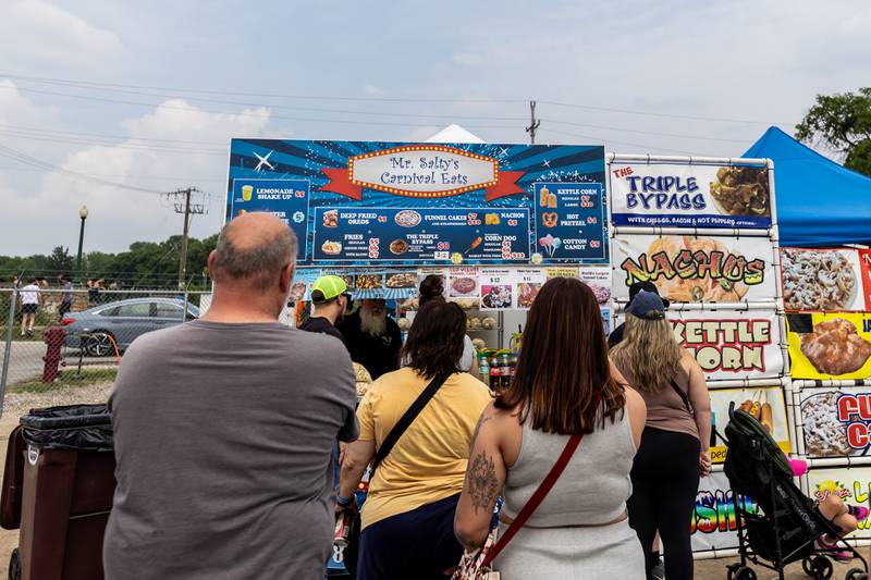 Mr Salty's offers carnival food favorites during Old Canal Days in Lockport on June, 7, 2025.