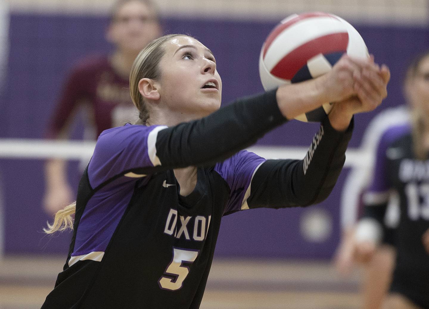 Dixon’s Morgan Hargrave makes a save against Morris Thursday, Oct. 31, 2024 in the class 3A regional championship at Dixon High School.
