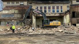 Photos: Congress School demolition begins