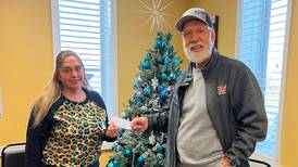 Yorkville Lions make donation to food pantry
