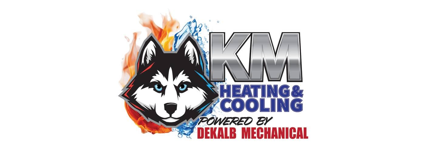 KM Heating & Cooling logo