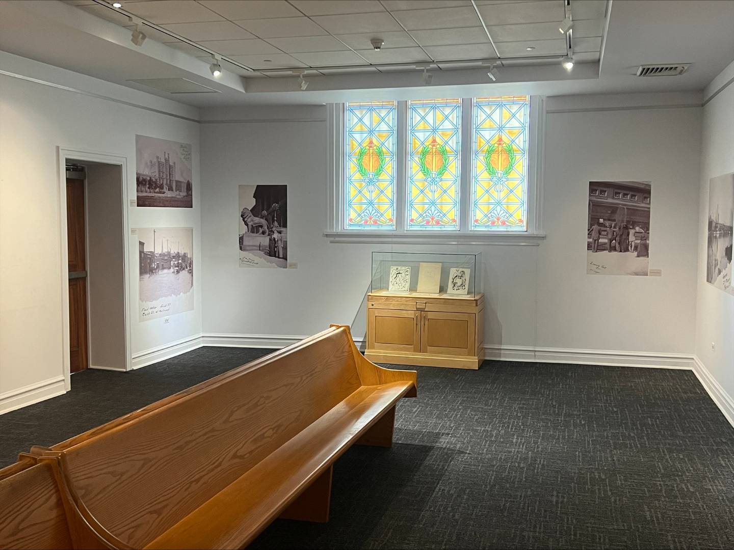 The Frederick W. Huverstuhl Photography Exhibit at the Joliet Area Historical Museum includes images of Huverstuhl’s family, home, travels and Joliet streetscapes.