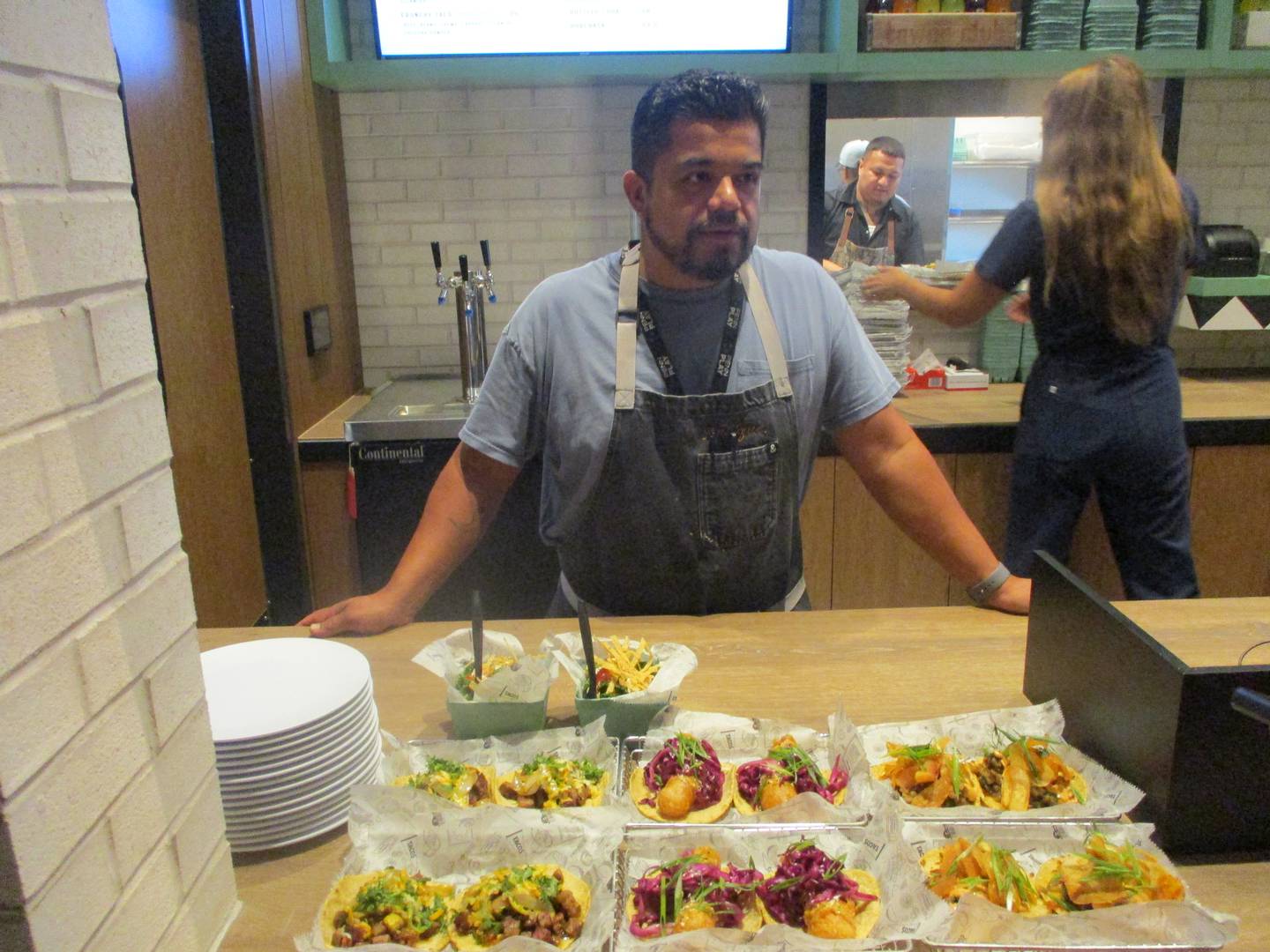 Rick Ortiz, co-owner of Antique Tacos and a graduate of Lockport Township High School, talks about the tacos he will offer at Hollywood Casino Joliet. Aug. 7, 2025