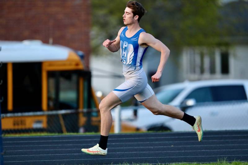 Princeton's Grady Thompson runs in Tuesday's Ferris Invite.
