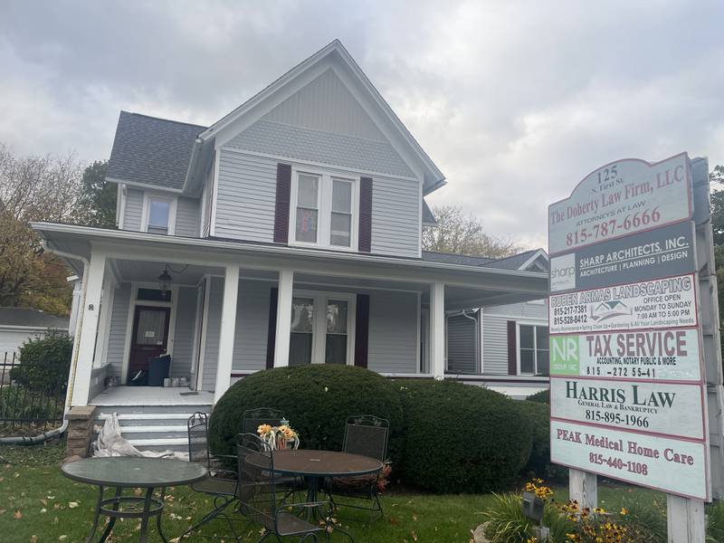 Off The Tracks Art Supply is seen Oct. 22, 2025, at 125 N. First Street, Unit D, in DeKalb.