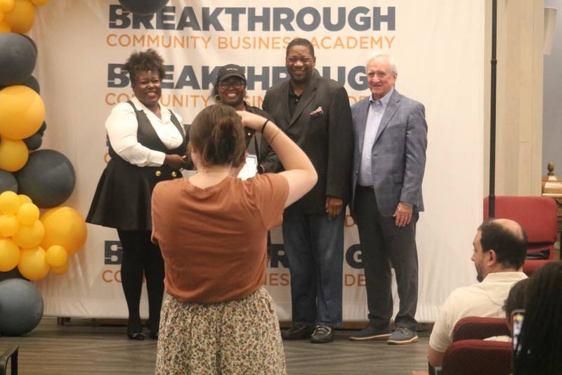 Josephine Frazier walked in a graduation ceremony held Monday, June 2, 2025, at First United Methodist Church in DeKalb. She received a diploma for her participation in Breakthrough Community Business Academy's spring 2025 cohort.