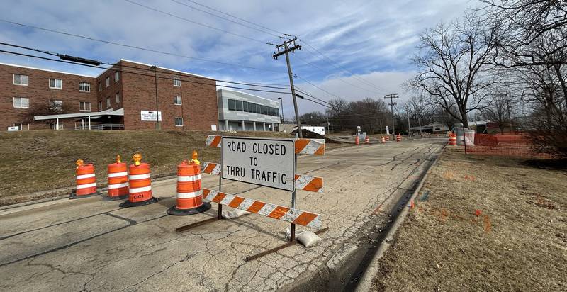 The east end of East Knox Street, from N. Jackson St. to the west drive of Morrison Community Hospital, will be temporarily closed for one week for the start of the hospital expansion.