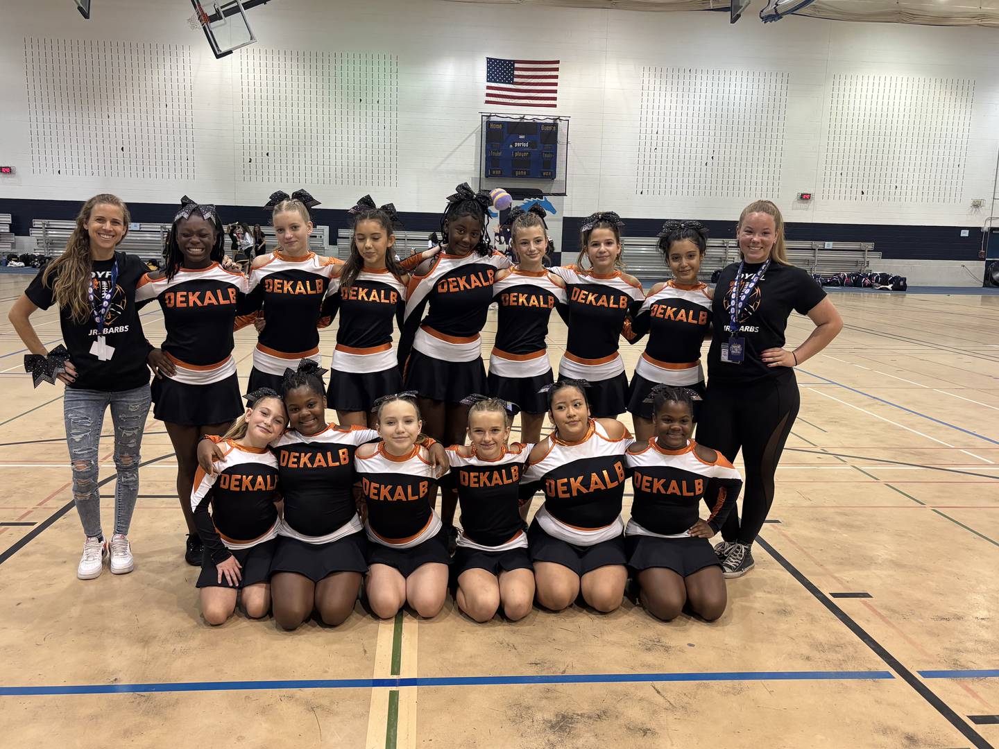 DeKalb Youth Football League Cheerleading Squad is seen in this undated photo