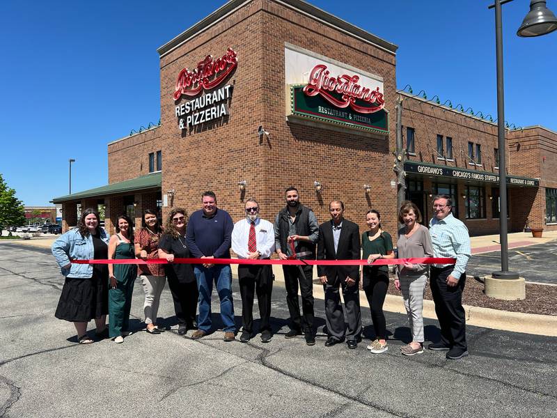 The Giordano’s in Minooka, under new ownership over the past year, celebrated joining the Grundy County Chamber of Commerce & Industry in May.