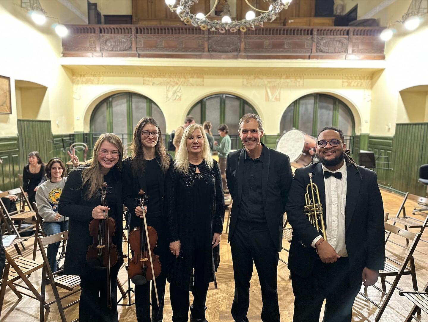 DeKalb High School's conducting staff are seen during the music department's trip to the Czech Republic from Nov. 22-29.