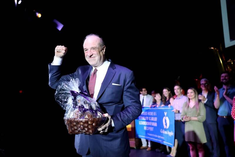 Westmont High School Principal Jack Baldermann was honored with a surprise all-school assembly to announce his Golden Apple Award for Excellence in Leadership on Thursday, May 12, 2022.