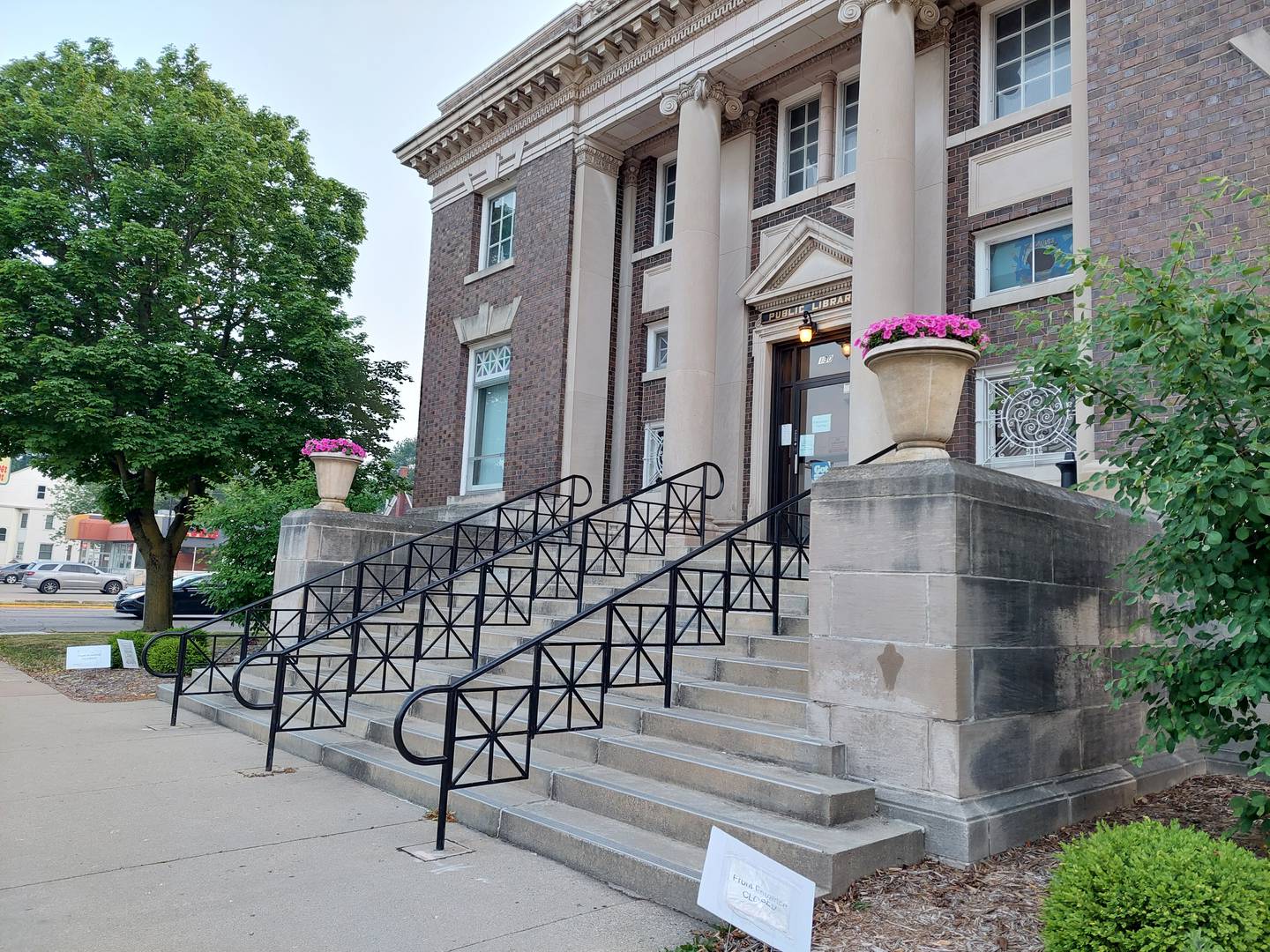 The dome and mural restoration project at the Streator Public Library is two thirds of the way complete. Mural restoration is ongoing.