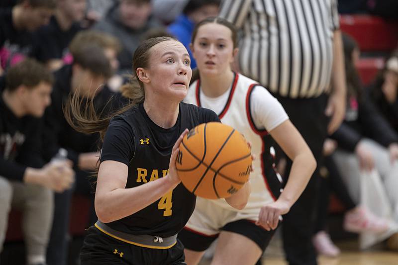 AFC’s Reese Polk looks to make a play against Amboy Tuesday, Jan. 27, 2026.