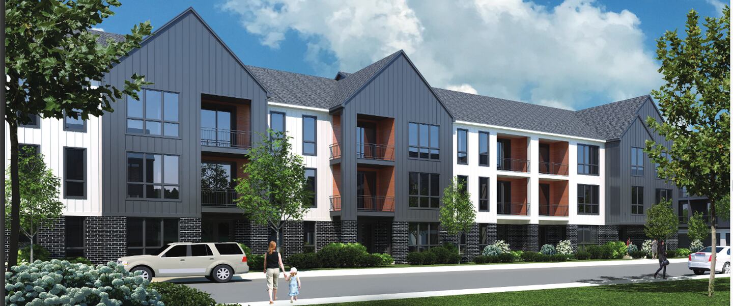 Plans call for 351 apartments to be built in nine three-story buildings in St. Charles