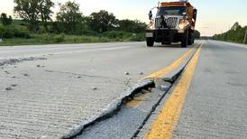 Photos: Two blowouts on Route 2 cause detour Tuesday