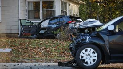 2 injured – 1 critically – in crash near Marengo that sent one car into side of house