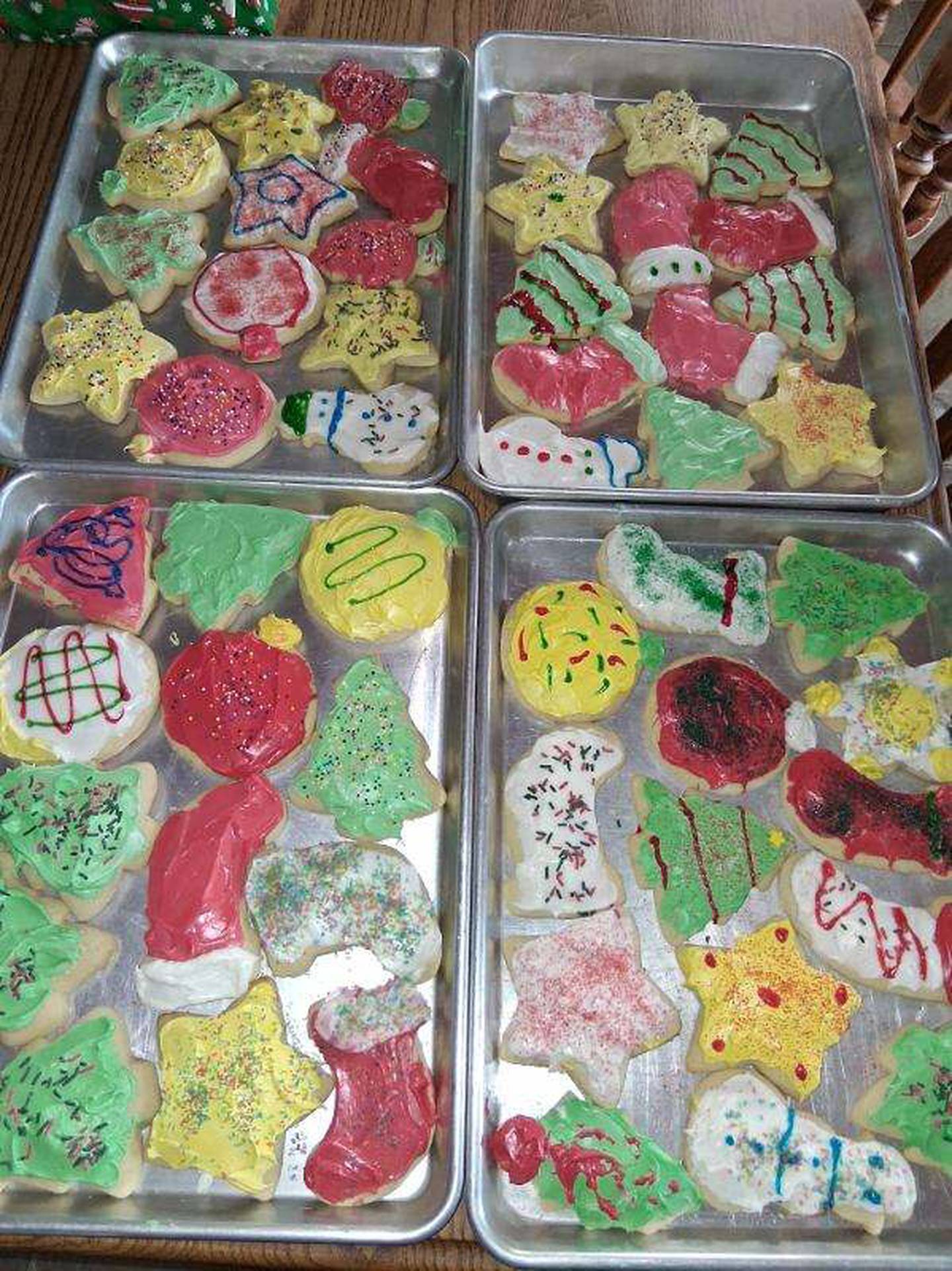 Lovina's frosted cookies