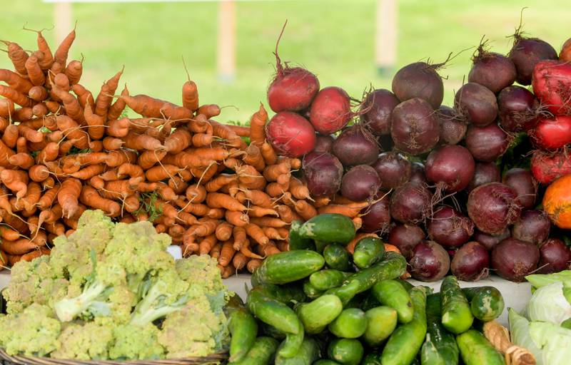 A large variety of vegetables were available farms at the Batavia Farmers' Market on Saturday, August 5, 2021.