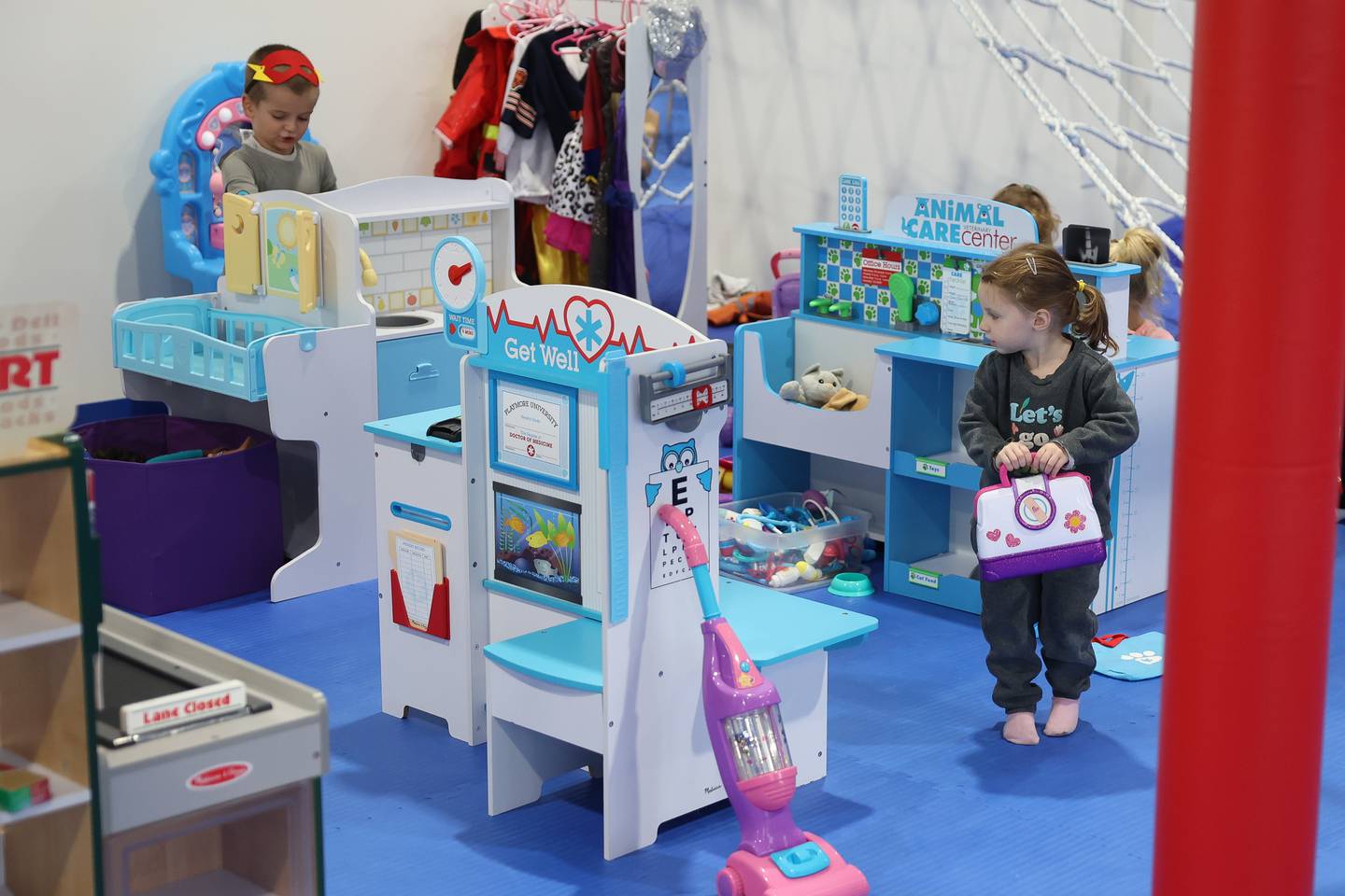 Kids play at We Rock the Spectrum Kid’s Gym on Monday, Oct. 14, 2024 in Shorewood.