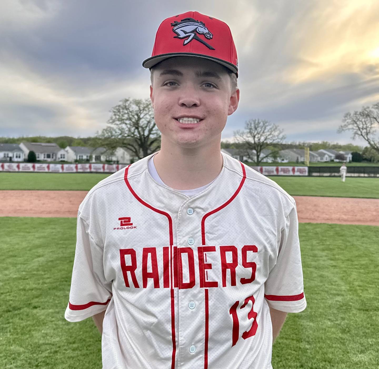 Huntley's Nate Larson struck out eight batters and held Jacobs to one hit over nearly five innings of work on Tuesday.