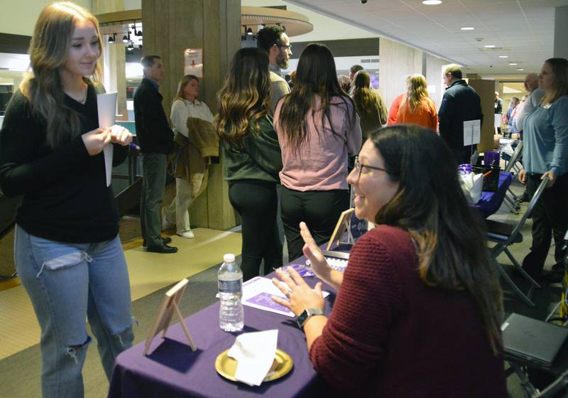Prospective students chat with faculty, counselors and students and learn about the college’s resources during last fall’s Explore IVCC open house. The spring open house is right around the corner, on March 20, for Illinois Valley residents looking to enroll in summer or fall courses.