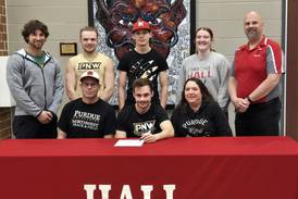 Hall senior Ryan Bosi signs to run track for Purdue University Northwest