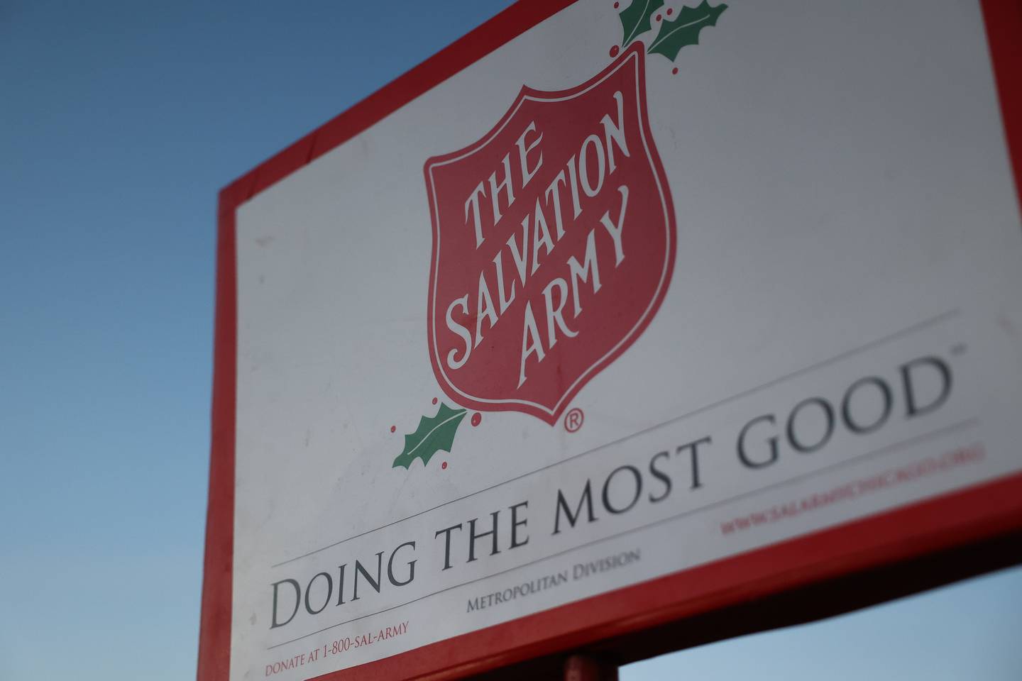 The Salvation Army set up outside Hobby Lobby on Wednesday, Nov. 29, 2023 in Joliet.