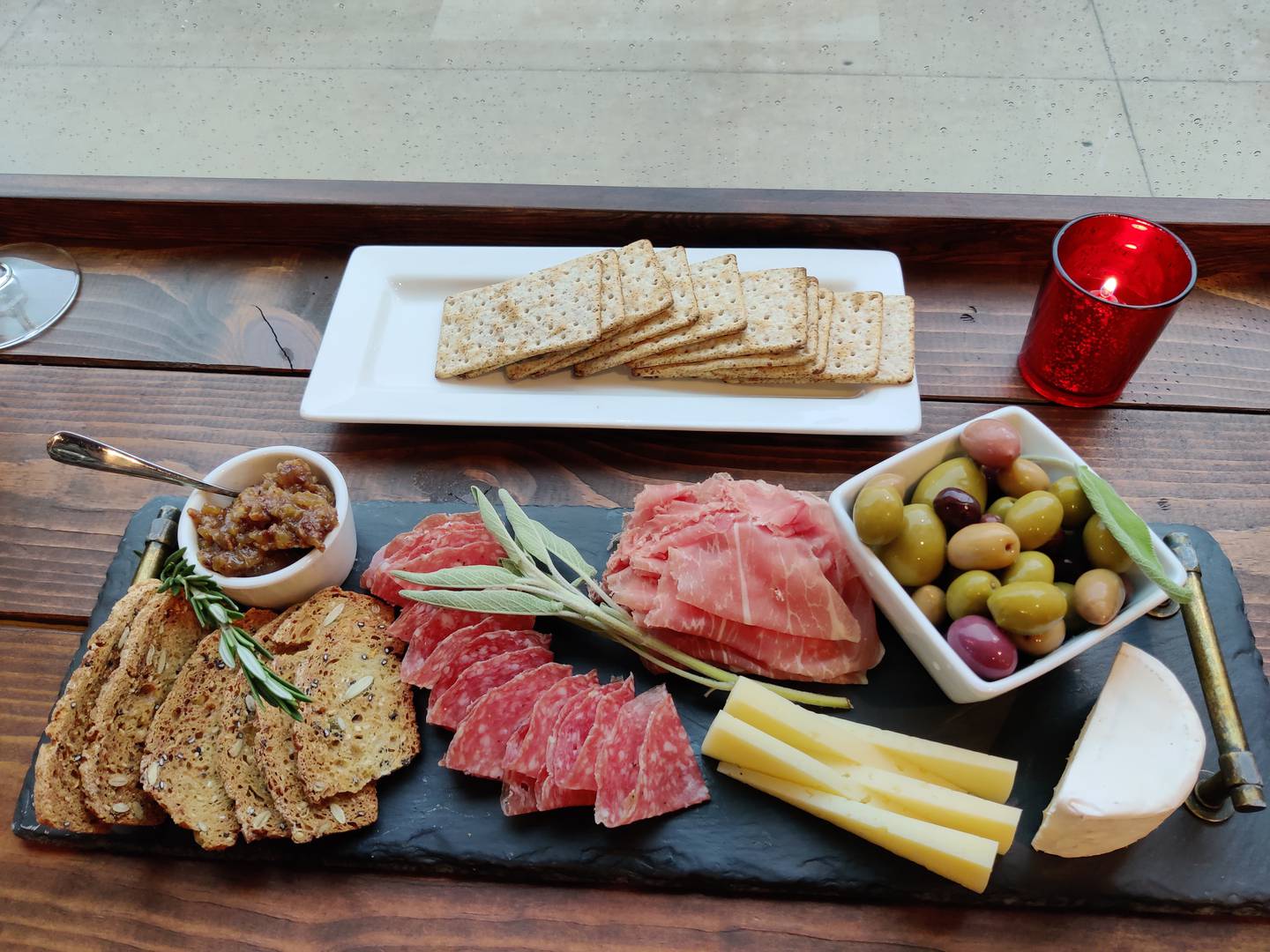 A charcuterie board at Vintage 53 in St. Charles.