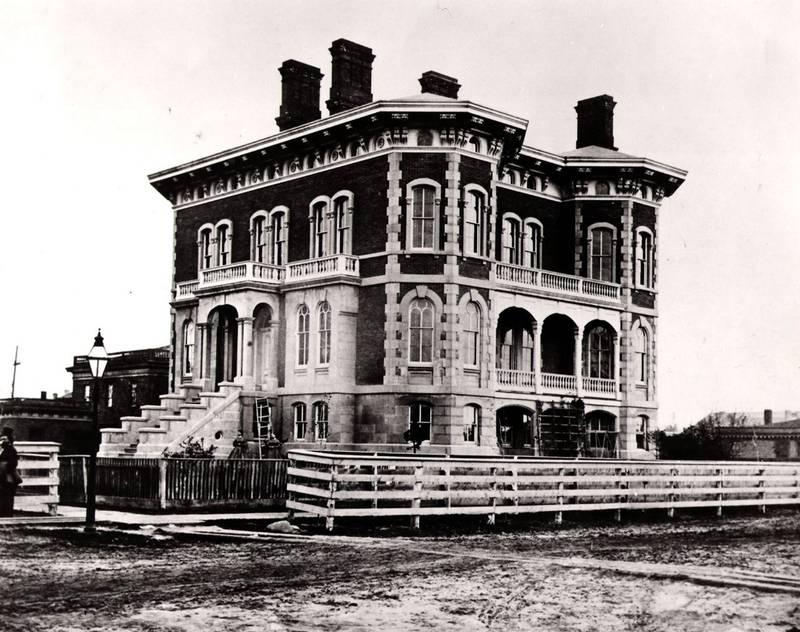 Pictured is the Reddick Mansion in the 1860s. The "Four Lives of the Reddick Mansion" will be the subject of the upcoming third lecture in the Ottawa Local History Lecture Series.