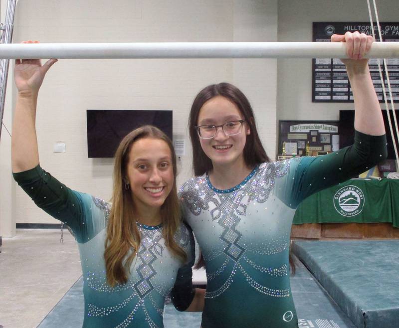 Seniors Sammy Hopper and Skylar Oh, who both reached the 2022 state gymnastics meet event finals and helped Glenbard West finish fourth as a team, are back to lead the Hilltoppers this season.