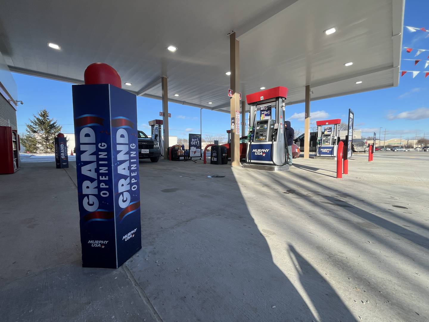 Murphy USA gas station at 1620 S. Galena Ave. in Dixon, pictured Jan. 3, 2025, has reopened after being demolished in June 2024 and rebuilt.